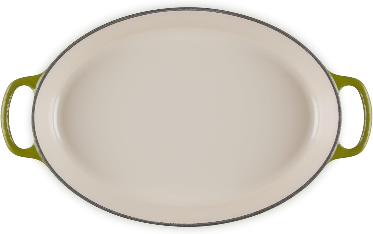 Le Creuset Enameled Cast Iron Signature Oval Baker, 3 qt., Olive