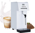 Milk Frother,Stainless Steel Milk Foam Maker, Steam Boiling Hot Water Dispenser, 2500W Boiler Electric Commercial Bubble Tea, 6L Stainless Steel Tank, 360° Steam Spray, L,