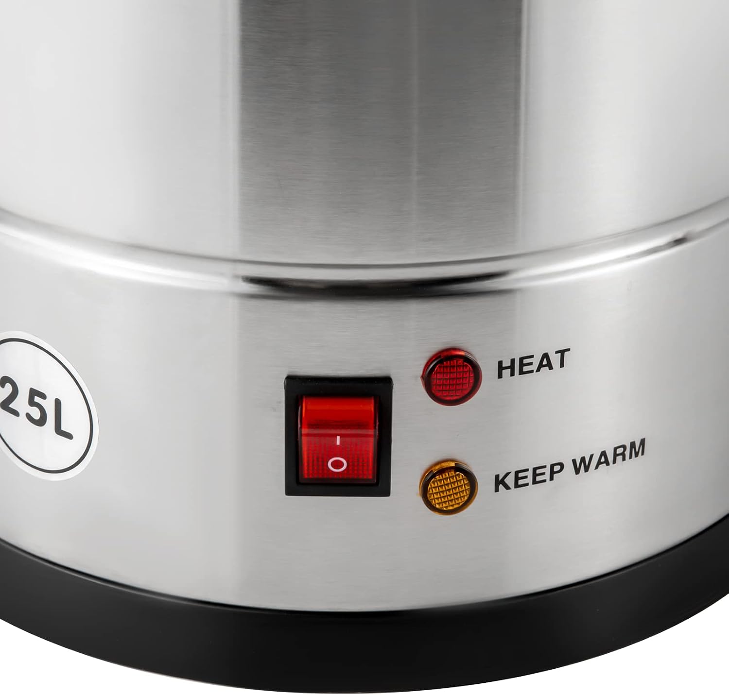 Commercial Coffee Urn Hot Water Urn with Thermostat Control, 1.4KW 25L/6.6Gal Temperature Adjustable(86-230°F) Commercial Coffee Pot Electric Percolator Coffee Pot for Home, Restaurant, Office