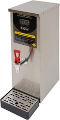 CNCEST Water Boiler, Electric Water Boiler, Step-Heating Commercial Hot Water Dispenser (Silver-8L)