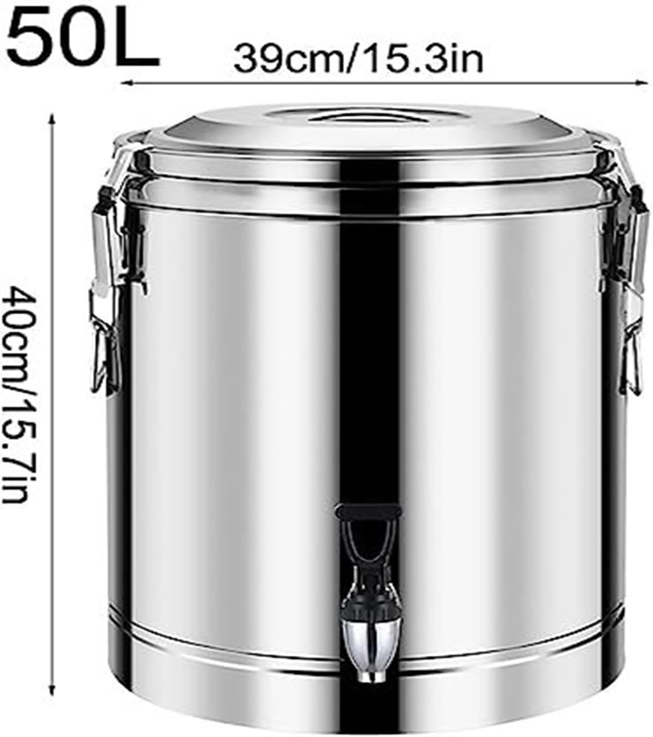 Insulated Hot Water Dispenser with Faucet - Stainless Steel Beverage Server, Commercial & Home Use for Coffee, Tea, Parties, Events, Camping - 10L to 80L Capacity Options