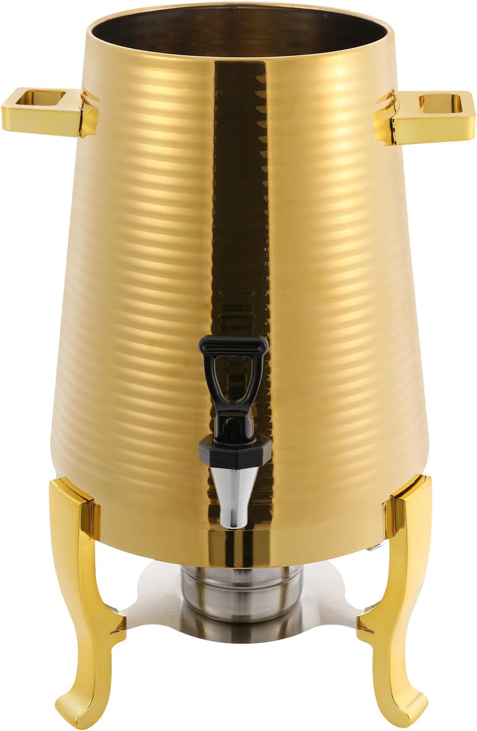 3.43Gal/13L Hot Water Urn, Stainless Steel Commercial Coffee Urn, Electric Hot Water Dispenser for Tea Milk, Industrial Coffee Maker with Stand and Spigot for Parties Catering(Gold)