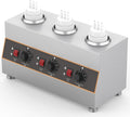 Electric Chocolate Sauce Warmers Toppings Bottle Warmers Hot Cheese Sauce Dispenser with 650Ml Squeeze Bottle