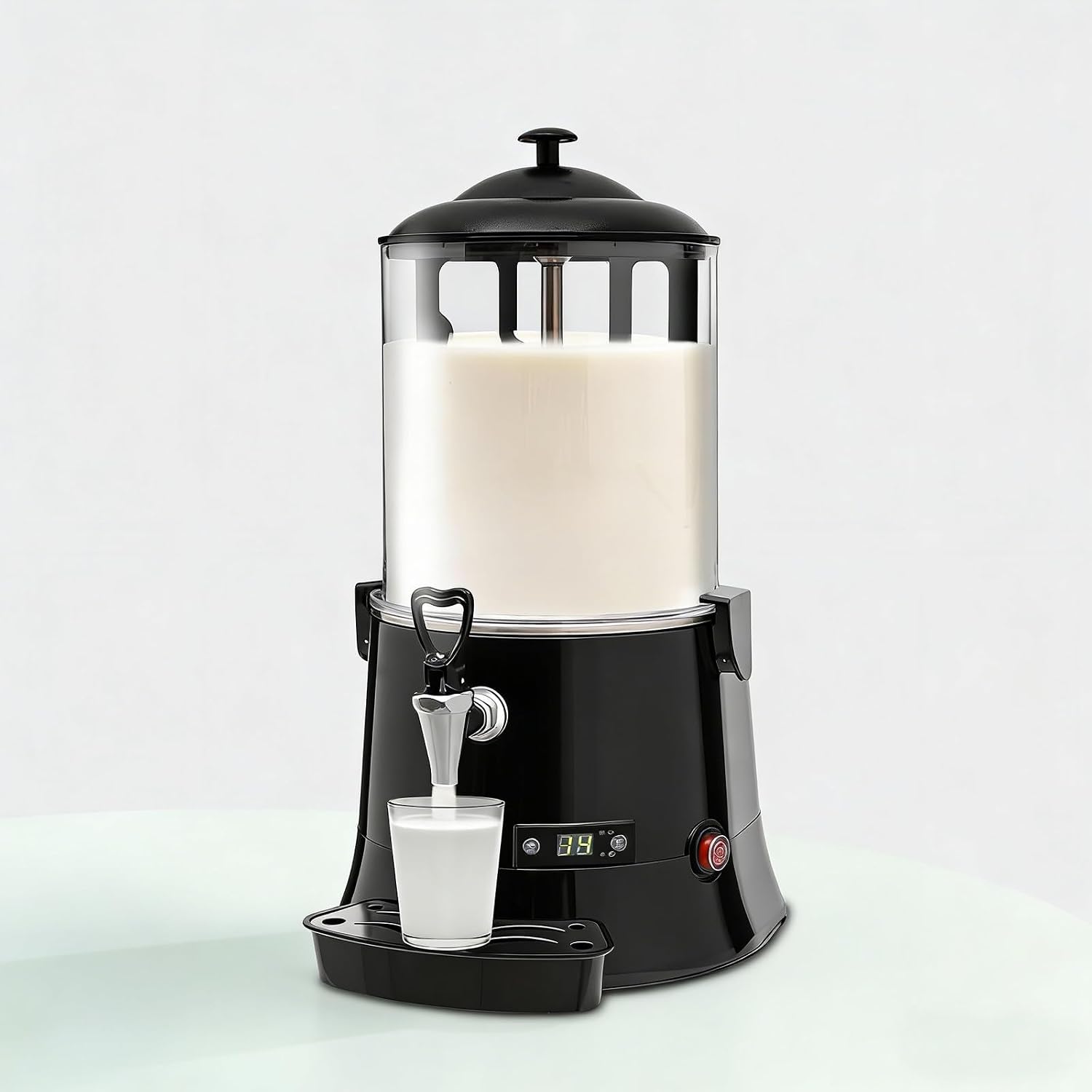 Commercial Hot Chocolate Machine & Beverage Dispenser, 5L/10L Electric Warmer for Coffee, Hot Chocolate, Milk Tea, 600W Chocolate Dispenser Warmer for Cafes & Restaurants,10L