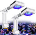 PopBloom 2026 New Launch 115W WiFi & APP Programmable LED Reef Aquarium Light, for 36' 48' 50' 72' Marine SPS LPS Corals & Saltwater Tanks (RL115 with Arm Kitx2)