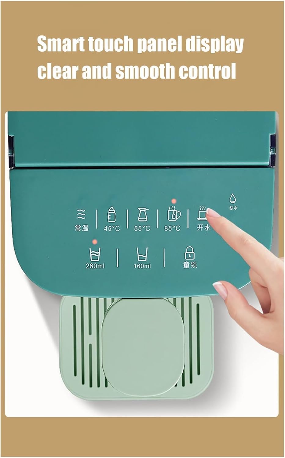 3L Instant Hot Tabletop Water Dispenser W/Ensor Switch, Automatic Water Treatment Temperature Control, for Kitchen Home Use (Bianco 3L)