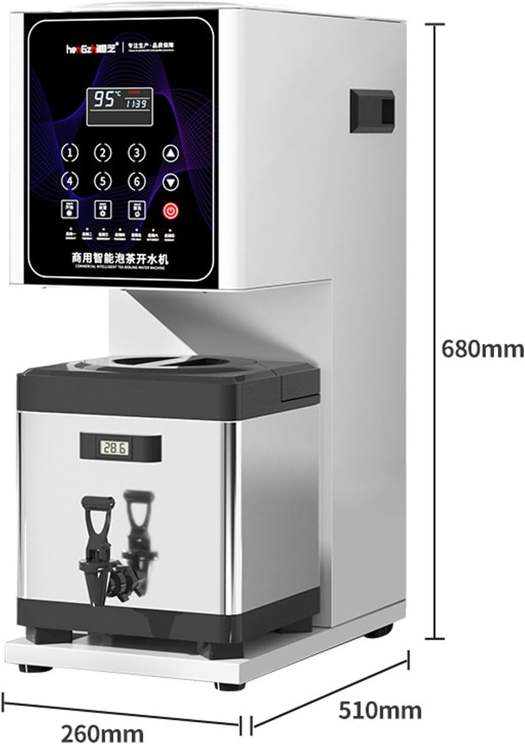 Water Dispenser Electric Instant Hot Tea Dispenser Kettle Boiling Machine Maker Desktop Heater - 5L Household Stainless Steel Drinking Fountain with Temperature Control