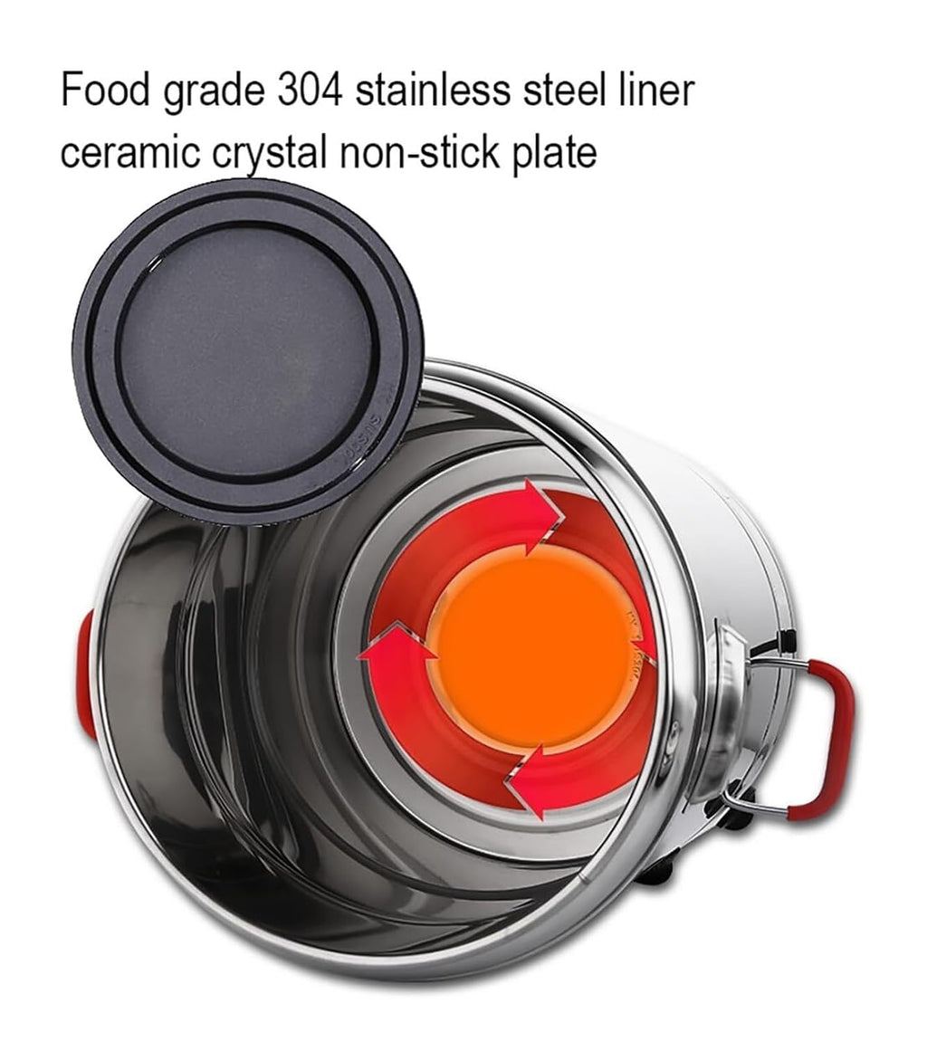 Commercial Hot Water Urn Dispenser, 40L 50L 60L 70L Large Capacity Stainless Steel Beverage Boiler with Temperature Control (86-230°F) for Coffee, Office, Restaurant, Home Use
