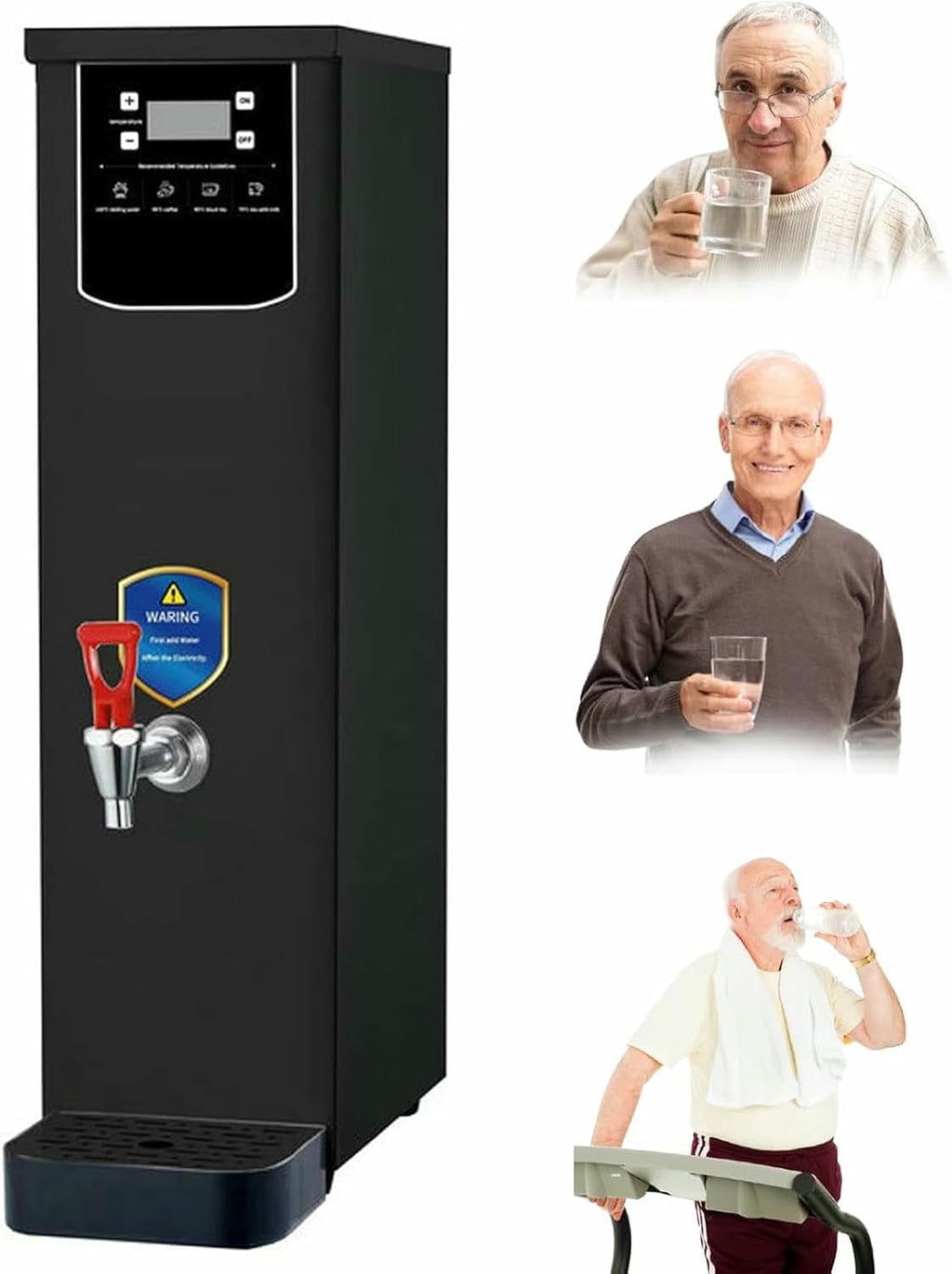 20 litres Commercial Hot Water Boiler, Non Drip Tap, 2.5kW Drinking Hot Water Boiler, Coffee Making Water Heater,Autofill Stainless Steel Tea, Fast Boiling Water