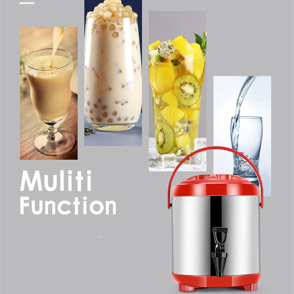 Drink Dispenser Drink Dispenser, Hot Water Pot and Beverage Dispenser Water Warmer and Dispenser for Tea or Coffee Commercial Milk Tea Barrel Insulated Bucket Thermal Carafes for Parties