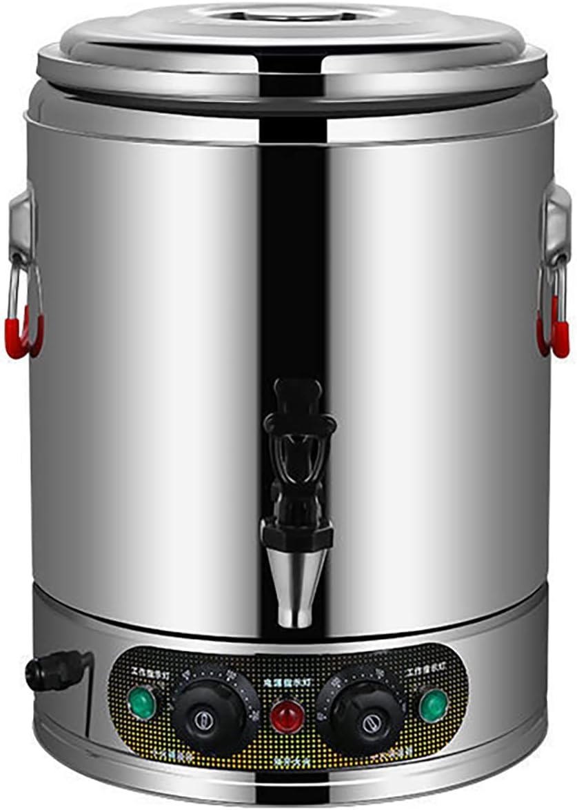 Catering Urn 3000W, Commercial Hot Water Boiler Dispenser, 30-110°C Temperature Control Knob, for Brewing Commercial Office Home Party,28L