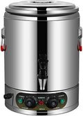 Catering Urn 3000W, Commercial Hot Water Boiler Dispenser, 30-110°C Temperature Control Knob, for Brewing Commercial Office Home Party,28L