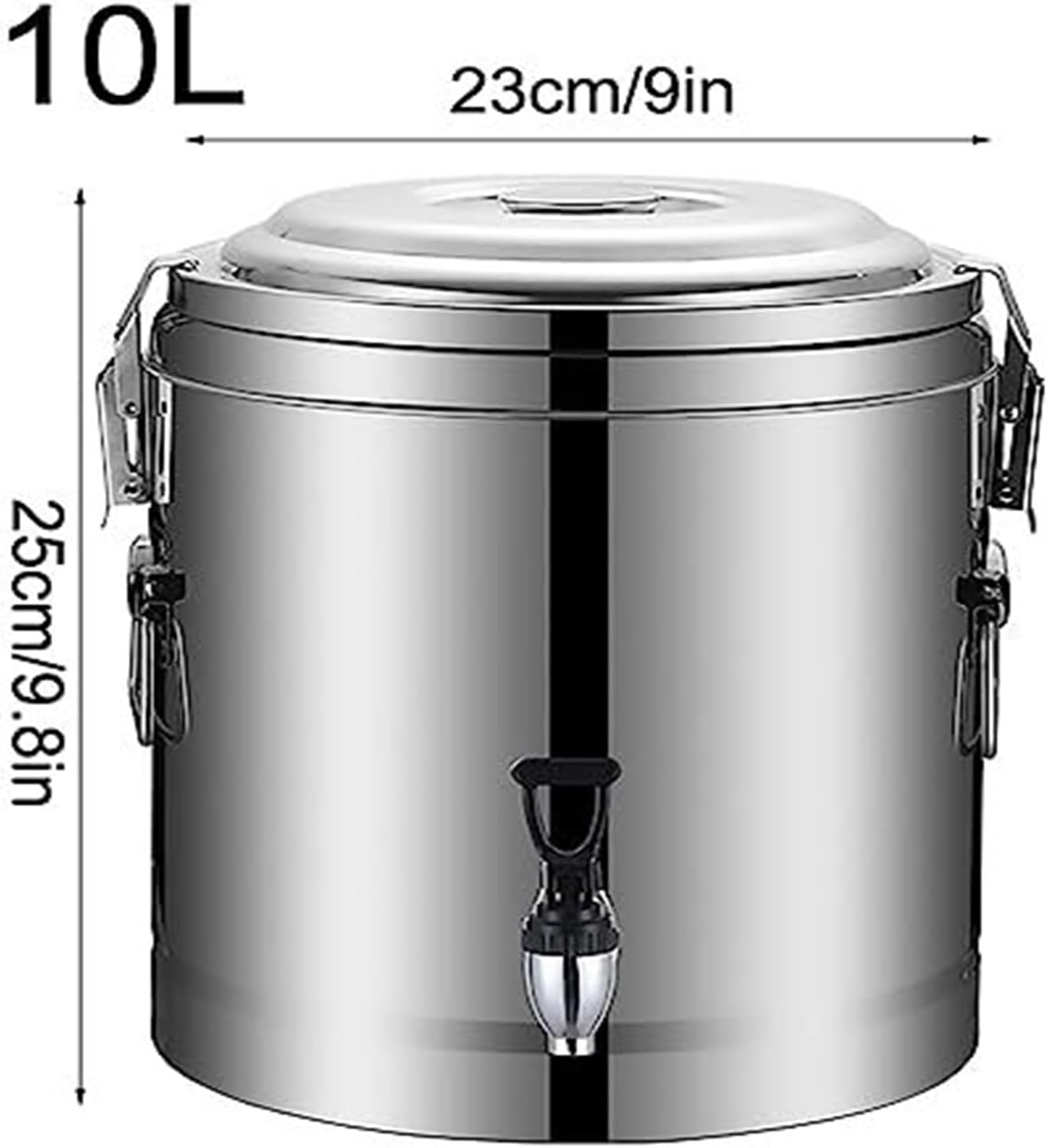 Insulated Hot Water Dispenser with Faucet - Stainless Steel Beverage Server, Commercial & Home Use for Coffee, Tea, Parties, Events, Camping - 10L to 80L Capacity Options