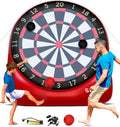 Swooc Games - Premium Inflatable Giant Kick Darts (15+ Ways to Play) - Jumbo Soccer Dartboard with Air Pump - Big Carnival Games - Giant Outdoor Games - Oversized Dart Board Yard & Lawn Game