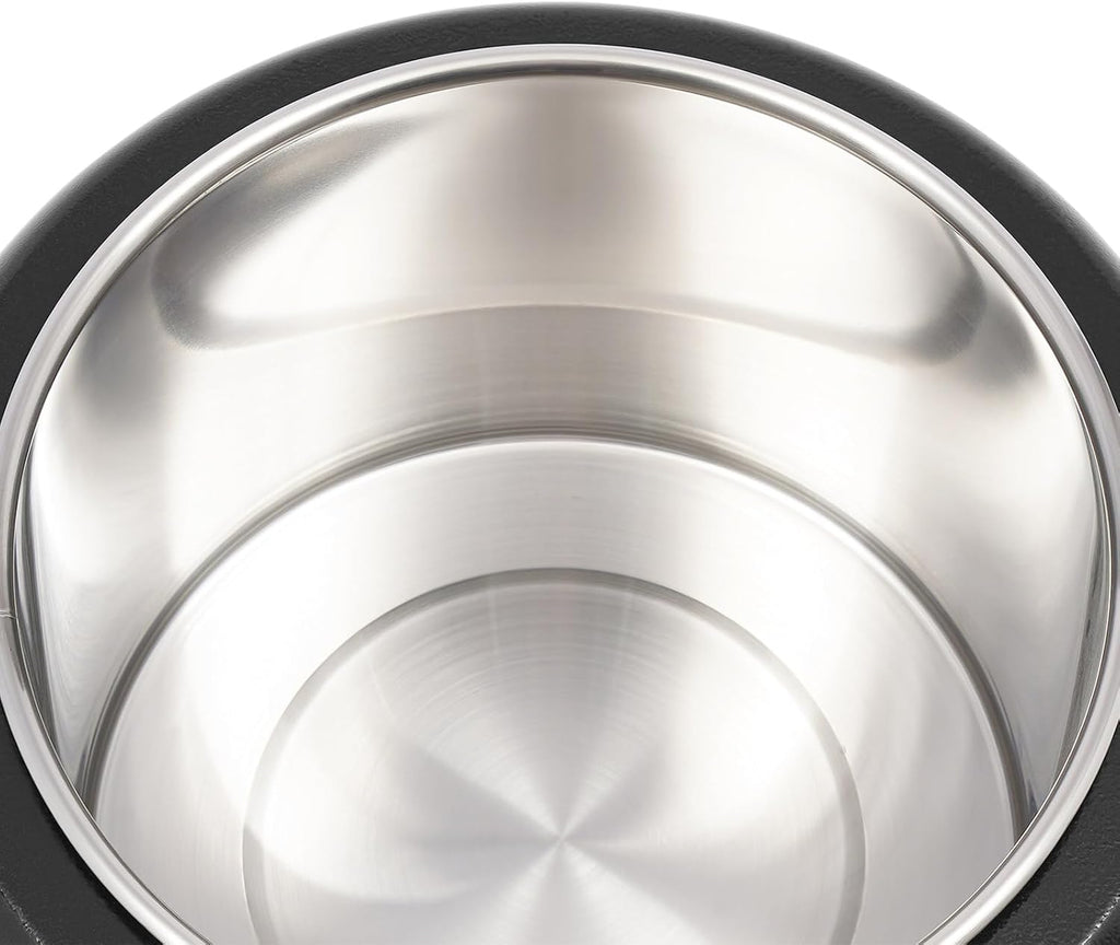 Soup Warmer, 13.8Qt Commercial Soup Warmer Temperature Control, 400W Electric Soup Kettle with Lid Detachable Stainless Steel Insert Pot for Restaurant and Big Family, Party, Black