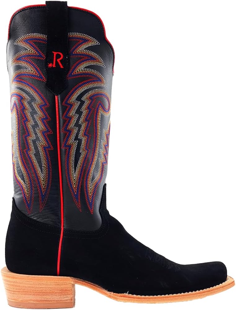 R. Watson Boots Men's Roughout Cowhide 13 Inch Wide Square Toe 13' Cowboy Boot