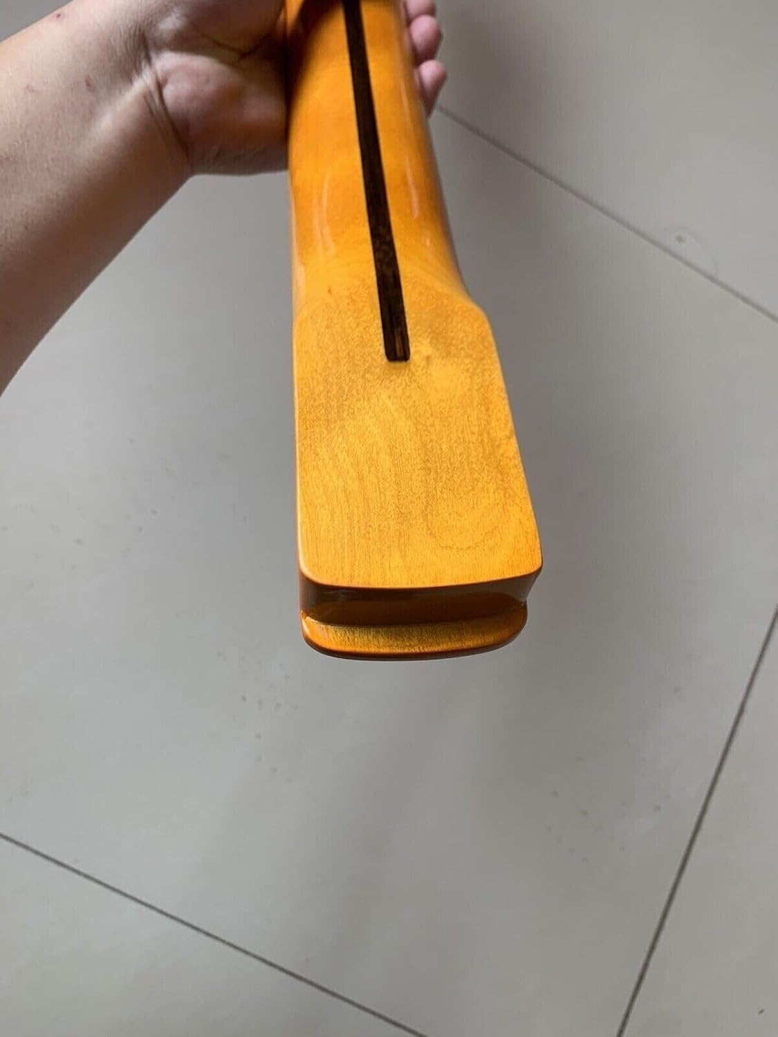 Left - handed yellow guitar neck 22 fret 25.5 'maple fingerboard gloss