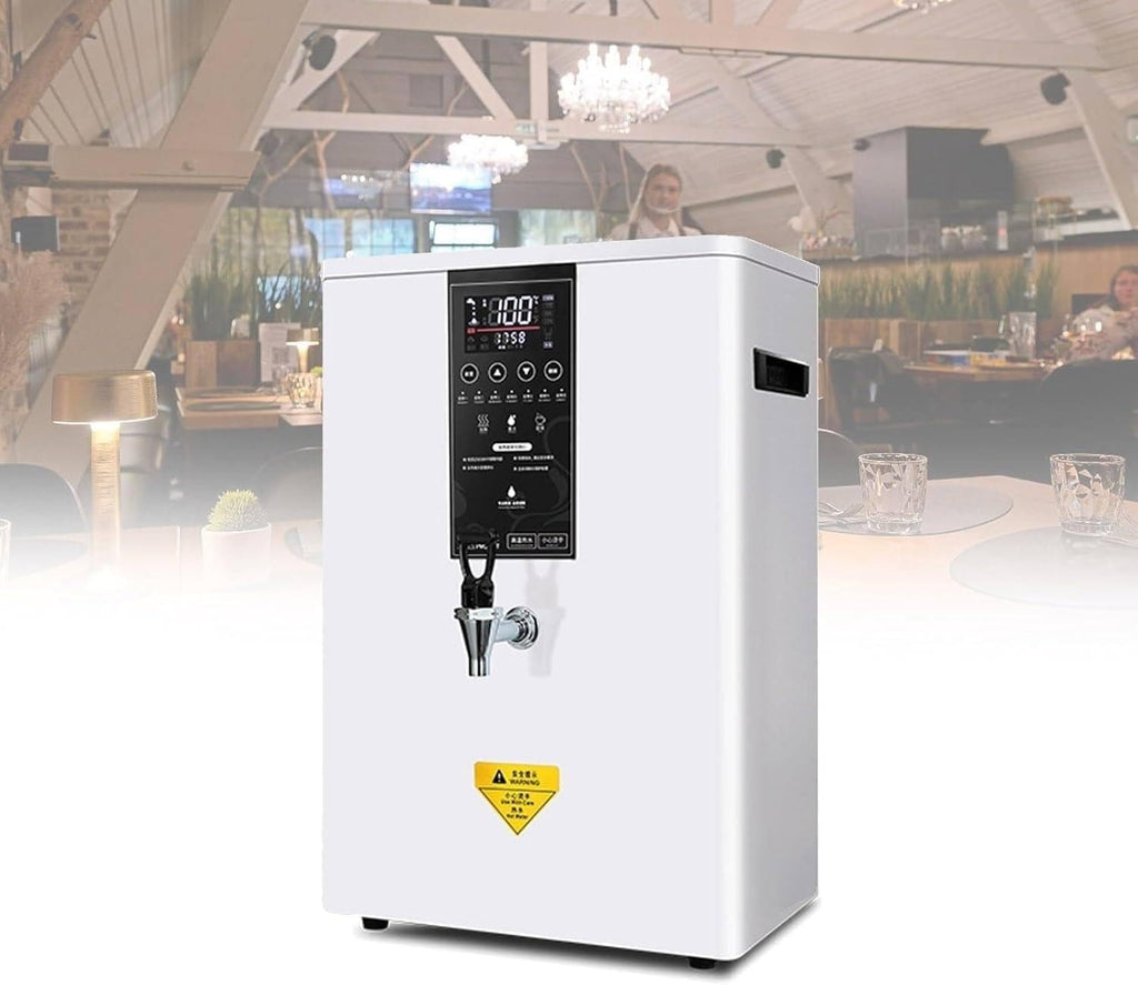 3000W Commercial Instant Hot Water Dispenser - Wall-Mounted Electric Boiling Water Machine for Home and Office Use(White,50L)