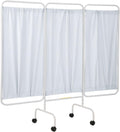 R&B Wire PSS-3CUS, 3 Panel Mobile Medical Privacy Screen, Made in USA (White)