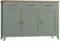 HORSTORS 47' Buffet Cabinet with Storage, Kitchen Buffet Table with Drawer, Modern Coffee Bar Storage Cabinet with Adjustable Shelf, Wood Sideboard for Dining Room, Kitchen, Entryway, Light Green