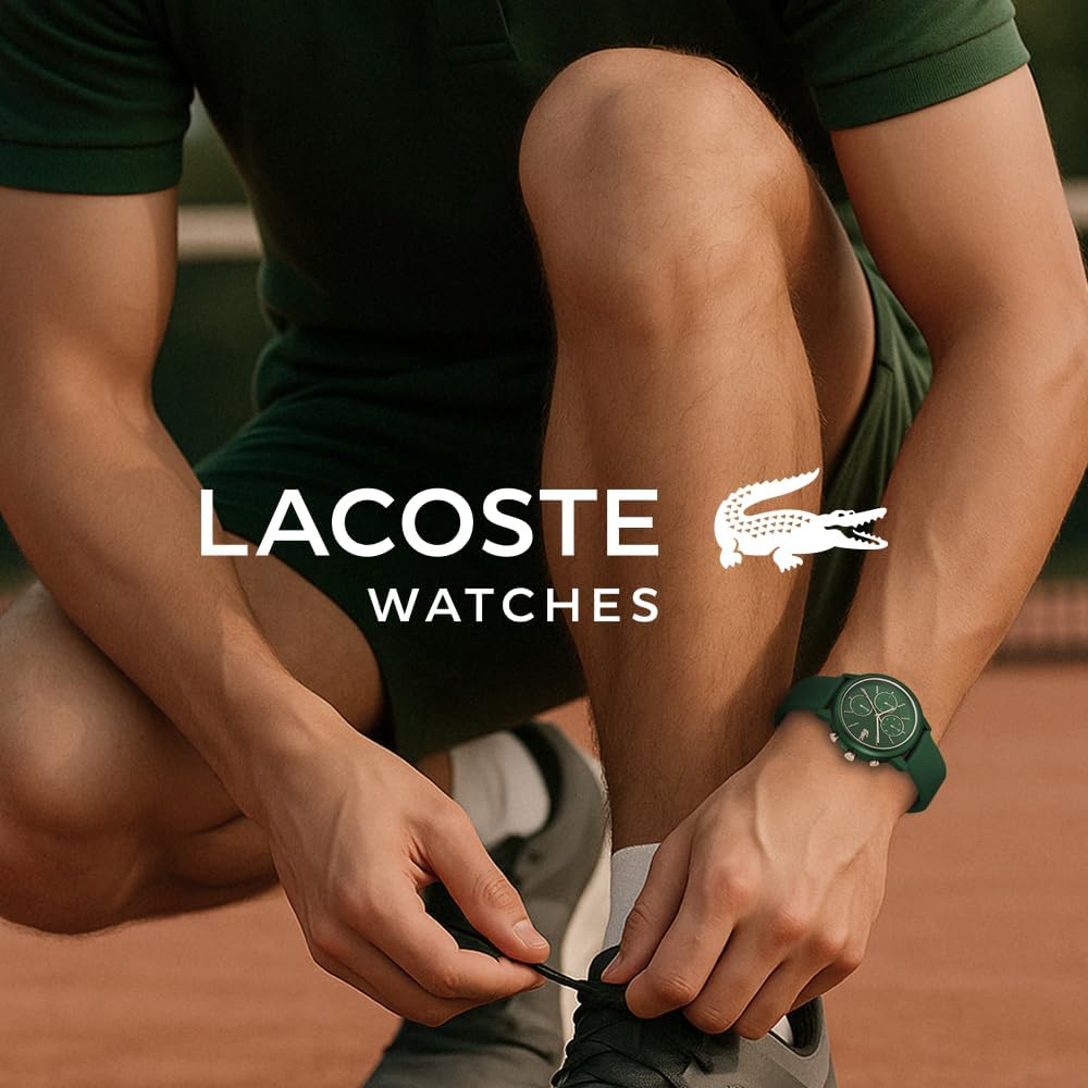 Lacoste 12.12 Move Men's Multifunction Watch – 42mm Aluminum Case, Day/Date/24-Hour Subdials, Contemporary, Sporty - Premium Fashion Timepiece - Gift for Him