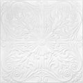 À LA MAISON CEILINGS R139 Spanish Silver Foam Glue-Up Ceiling Tile (128 Sq. Ft./Case), Pack of 48, Ultra Pure White - Satin (Behr)