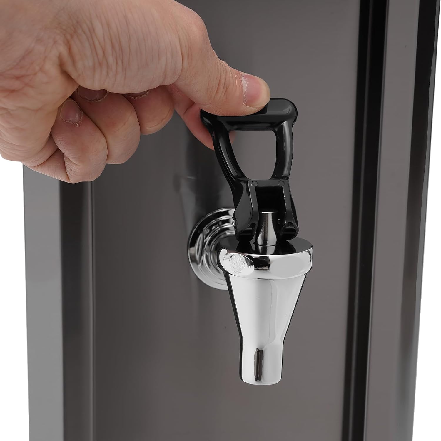 Hot Water Dispenser, 10L Commercial Electric Water Boiler Warmer 1800W Adjustable Temperatures LED Screen Display Tabletop Hot Water Machine for Living Room, Bedroom, Cafe, Milk Tea Shop