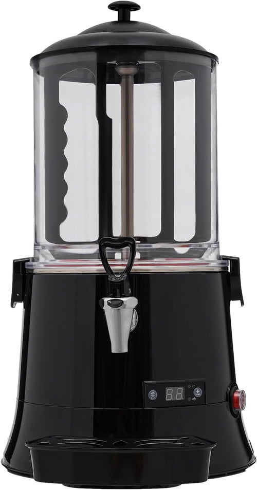 10L/2.64Gal Hot Chocolate Machine Maker,400W Electric Commercial Drinking Hot Chocolate Dispenser with Lock Latch,86-194℉ Tabletop Beverage Warmer for Heating & Mixing Chocolates Coffee Milktea