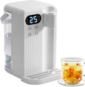 2000W Electric Instant Hot Water Dispenser, Energy Efficient Boiling Kettle with 3L Water Tank, 12 Gear Water Temperature and 8 Gear Water Volume Control, Quick Heating in 3 Seconds,White