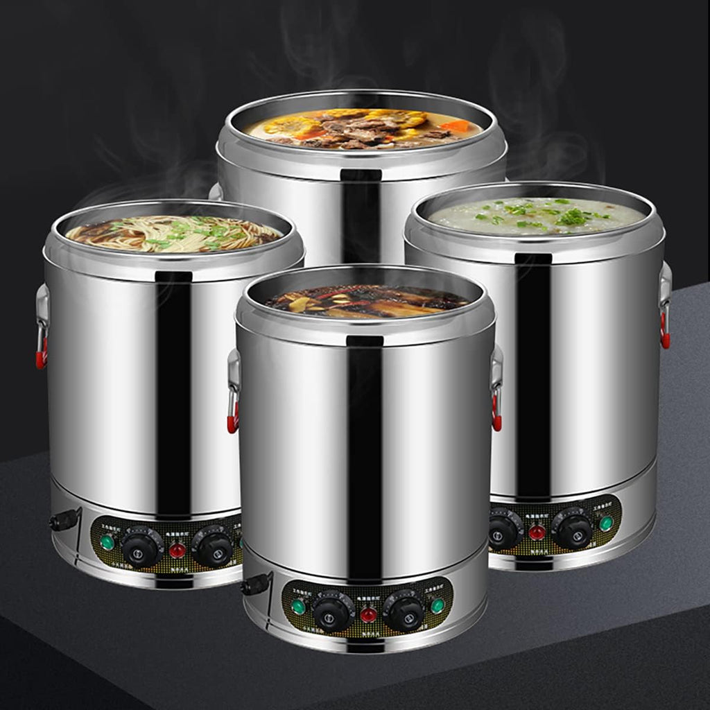 Catering Urn 3000W, Commercial Hot Water Boiler Dispenser, 30-110°C Temperature Control Knob, for Brewing Commercial Office Home Party,37L