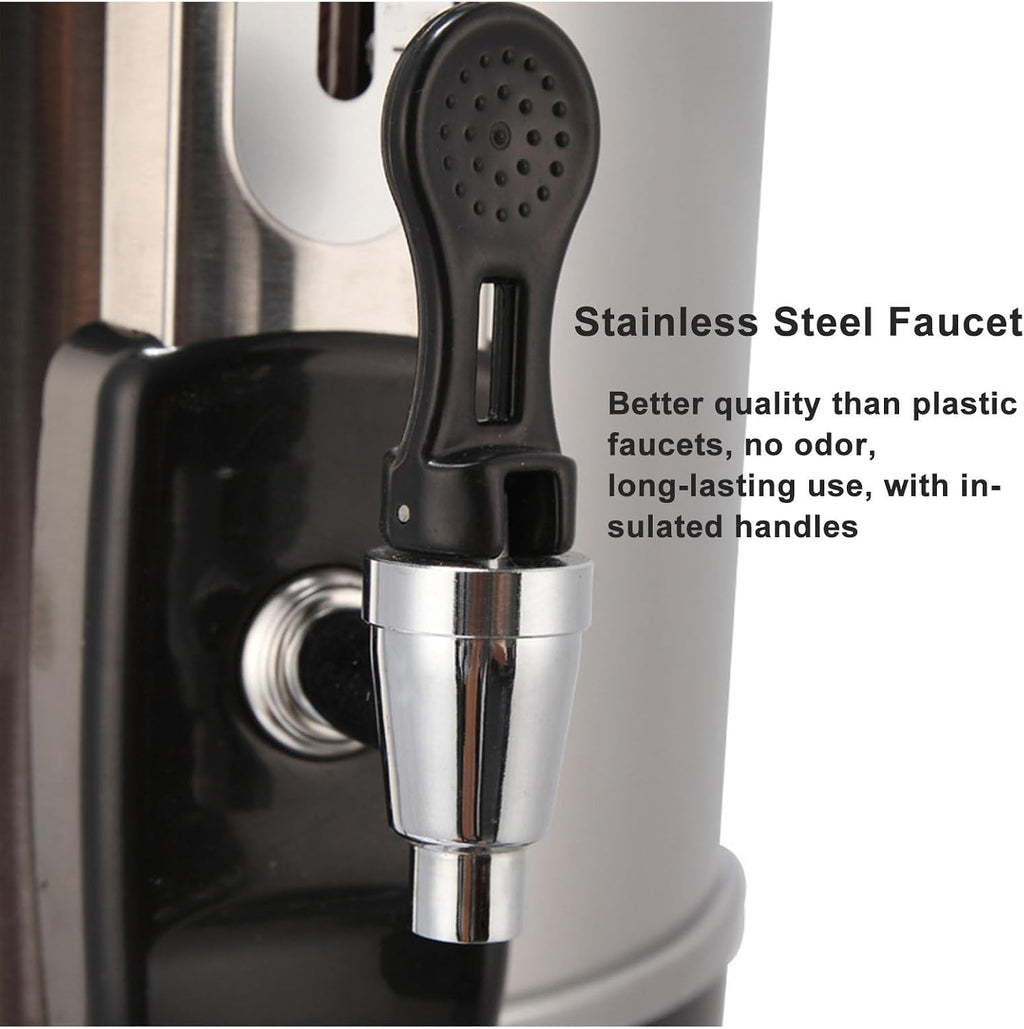 Double Wall Stainless Steel Insulation Bucket, Electric Hot Water Dispenser, Independent Switch & Temperature Controller, Suitable For Boiling Water, Brewing Tea, Hot Milk