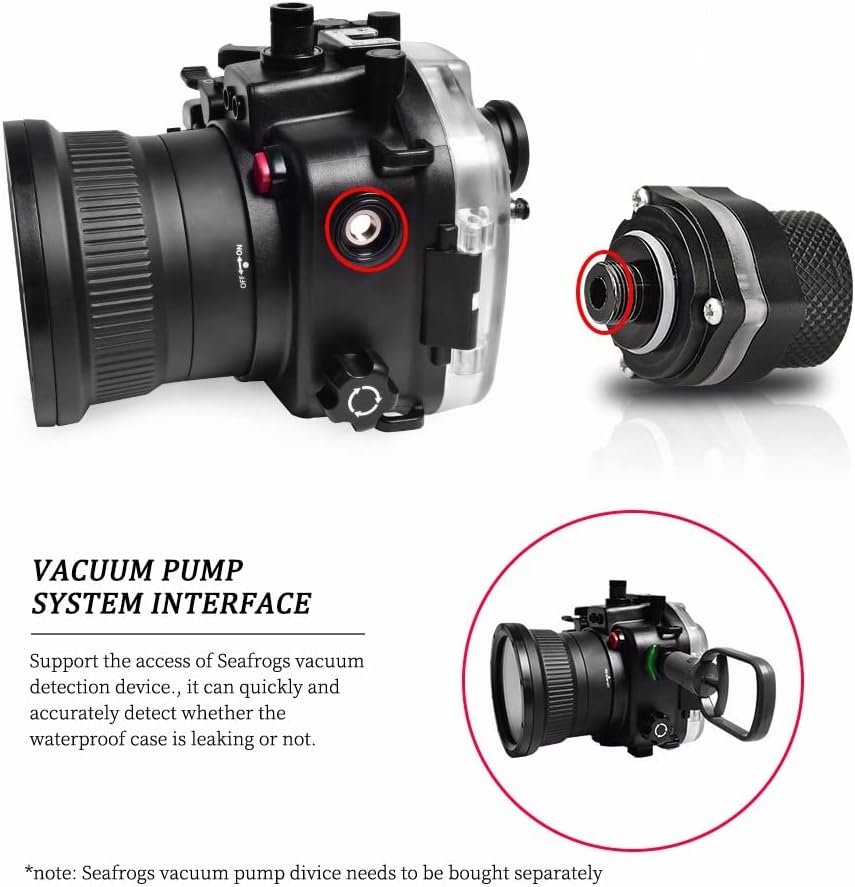 SeaFrogs Professional Waterproof Housing for Sony A7S III [40m/130fit] Underwater Case for Sony A7SIII A7S3 A7 SIII Alpha 7S III+28-70mm F3.5-5.6, 16-35mm F/4