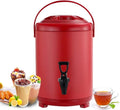 Catering Hot and Cold Water Dispenser - Stainless Steel Tea Urn Boiler with Faucet, Portable Handle, Large Capacity Sealing - Ideal for Office, Hotels, Parties