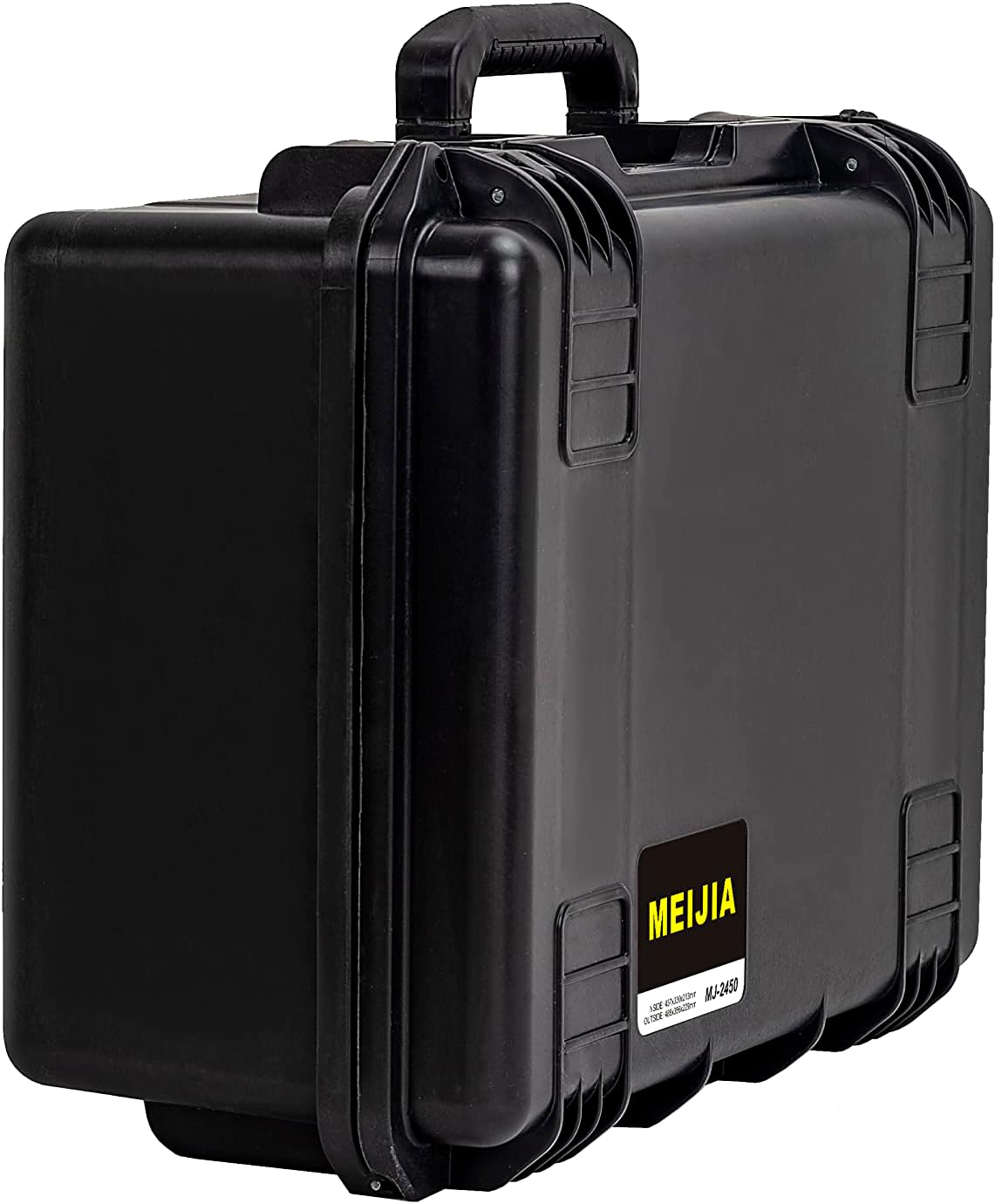 MEIJIA Premium Waterproof Hard Compact Camera Case with customizable fit foam,Full Protection with Light&Convenient Design,19.3'x15.25'x9.01',Elegant Black