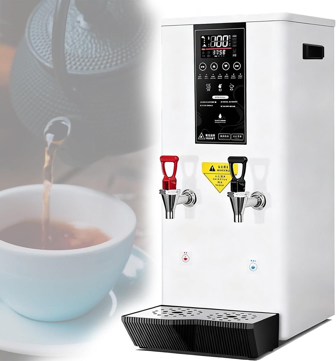 Autofill Stainless Steel Tea,Commercial Hot Water Dispenser,Water Output: 80/H,Energy-Saving And Heat-Insulating,Temperature Control,Fast Heating B
