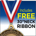 Tae Kwon Do Kick Gold Medals - 2 1/2' Universe Star Martial Arts Medal Awards