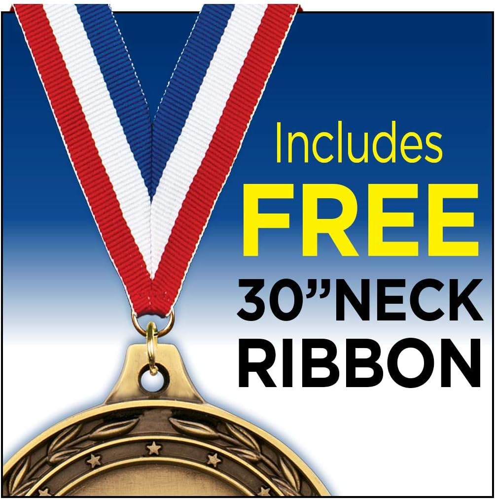 Crown Awards Triathlon Medals, 2' Gold Triathlon Medal Award with Free Custom Engraving