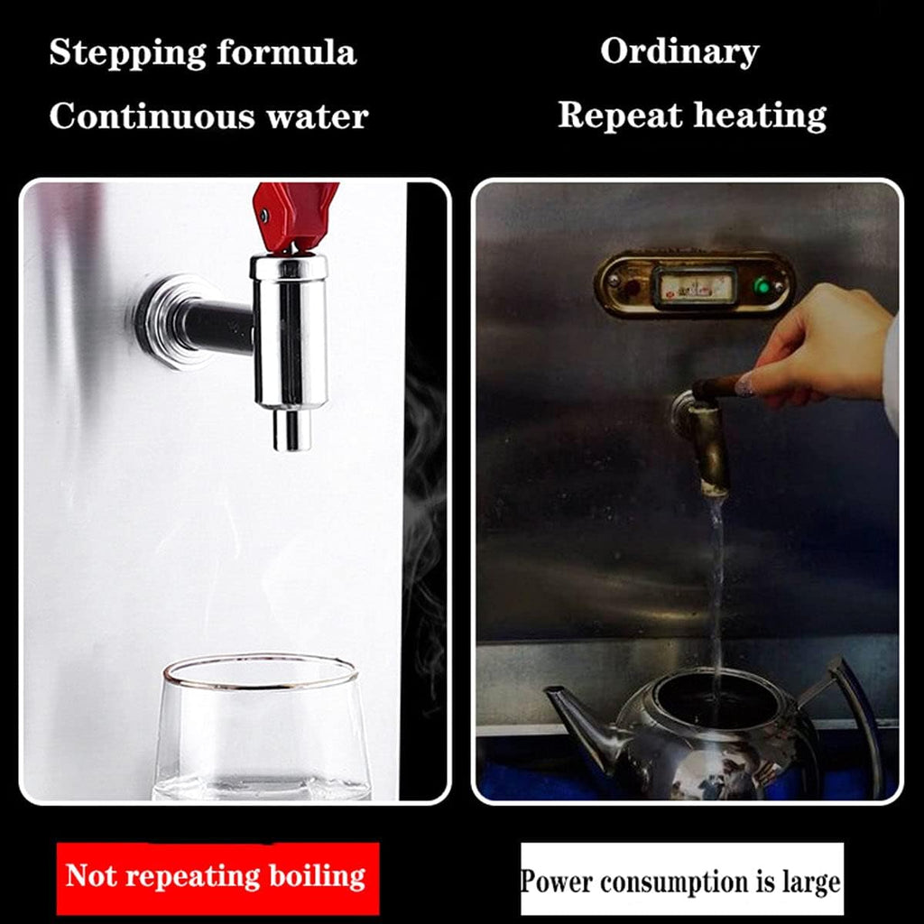 Water Warmer,Commercial Hot Drink Dispenser,Coffee Urns,2500W high Power,Water Output: 50L/H,Double Stainless Steel,Suitable for School, Milk Tea Shop, Restaurant, Party