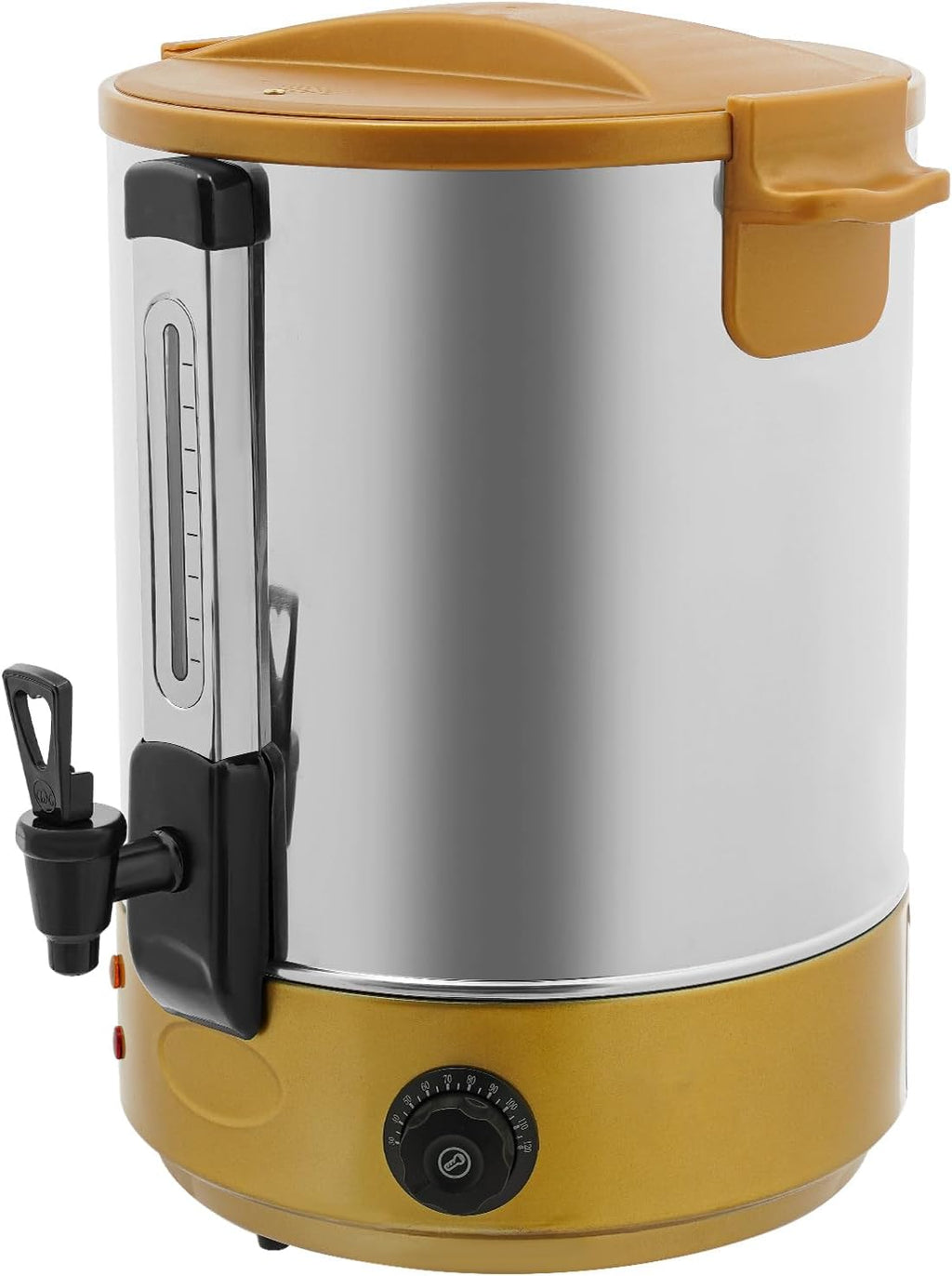 DYNAMI Electric Water Boiler and Warmer,5 Gal 304 Stainless Steel Hot Water Dispenser,Hot Drink Dispenser with Spigot,86-230 ℉ Temperature Control,for CoffeeTea Milk Water (Gold)