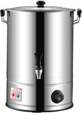 Commercial Stainless Steel Catering Urn - Large Capacity Hot Water Boiler & Coffee Dispenser for Office, Events & Parties - Durable, Efficient, Ideal for Tea & Beverage Service