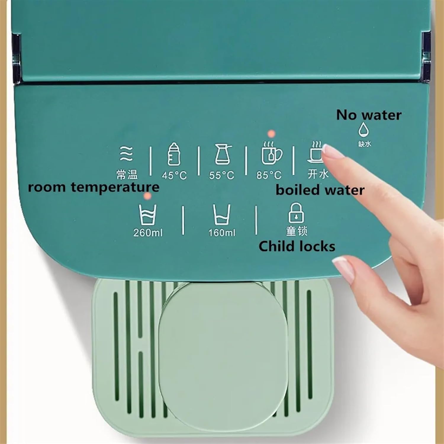 Water Dispenser 2.8L Instant Heating Water Dispenser Electric Pump 2000W 3s Fast Heat Dispensador Bottle Dispenser Smart Electric Kettle Water Cooler(White)