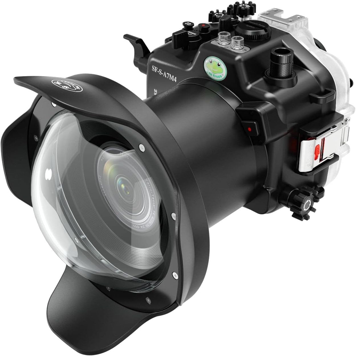 Seafrogs Underwater Housing for Sony A7M4 A7 IV + WA005-A 6 Inch Dome Port Kit [40M/130FT] Waterproof Case for Sony Alpha7 IV (ILCE-7M4 a74) +28-70mm F3.5-5.6, 24-70mm F2.8 GM Lens