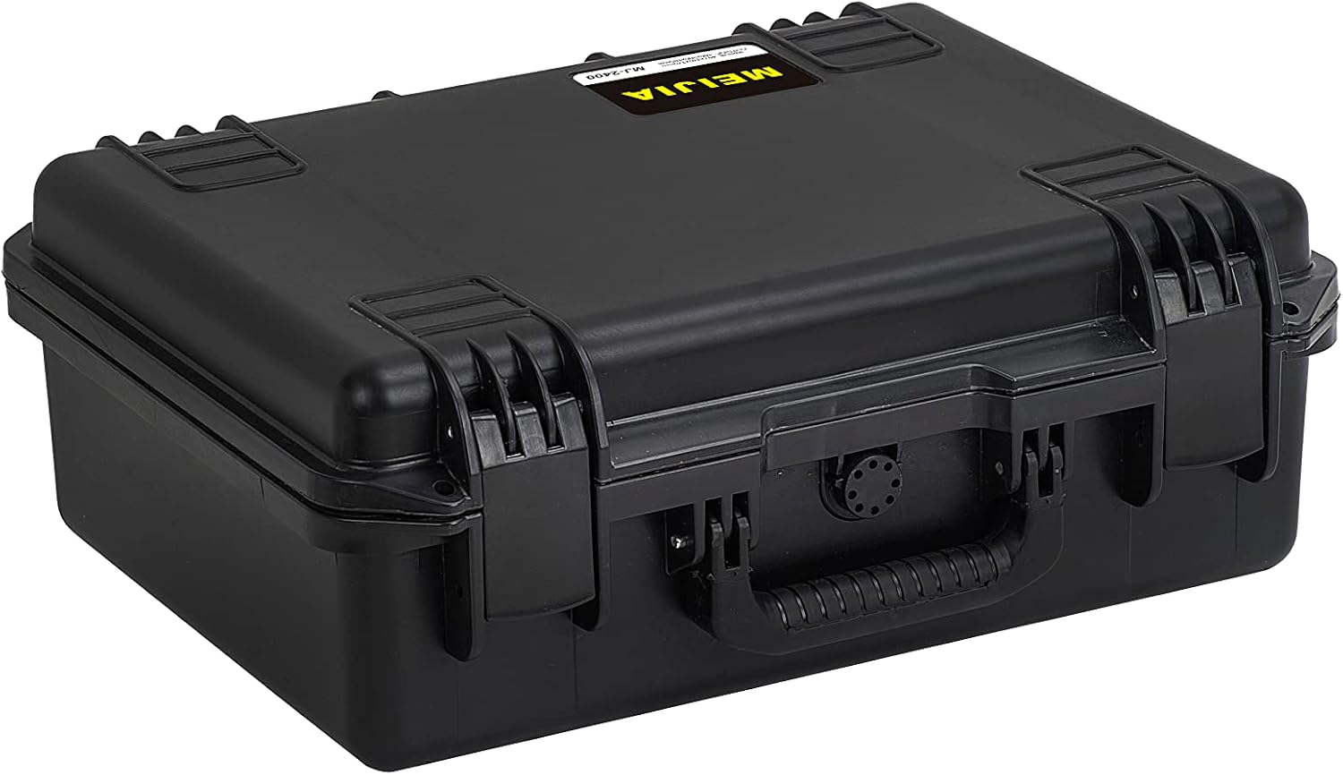 MEIJIA Premium Waterproof Hard Compact Camera Case with customizable fit foam,Full Protection with Light&Convenient Design,19.3'x15.25'x7.3'.,Elegant Black