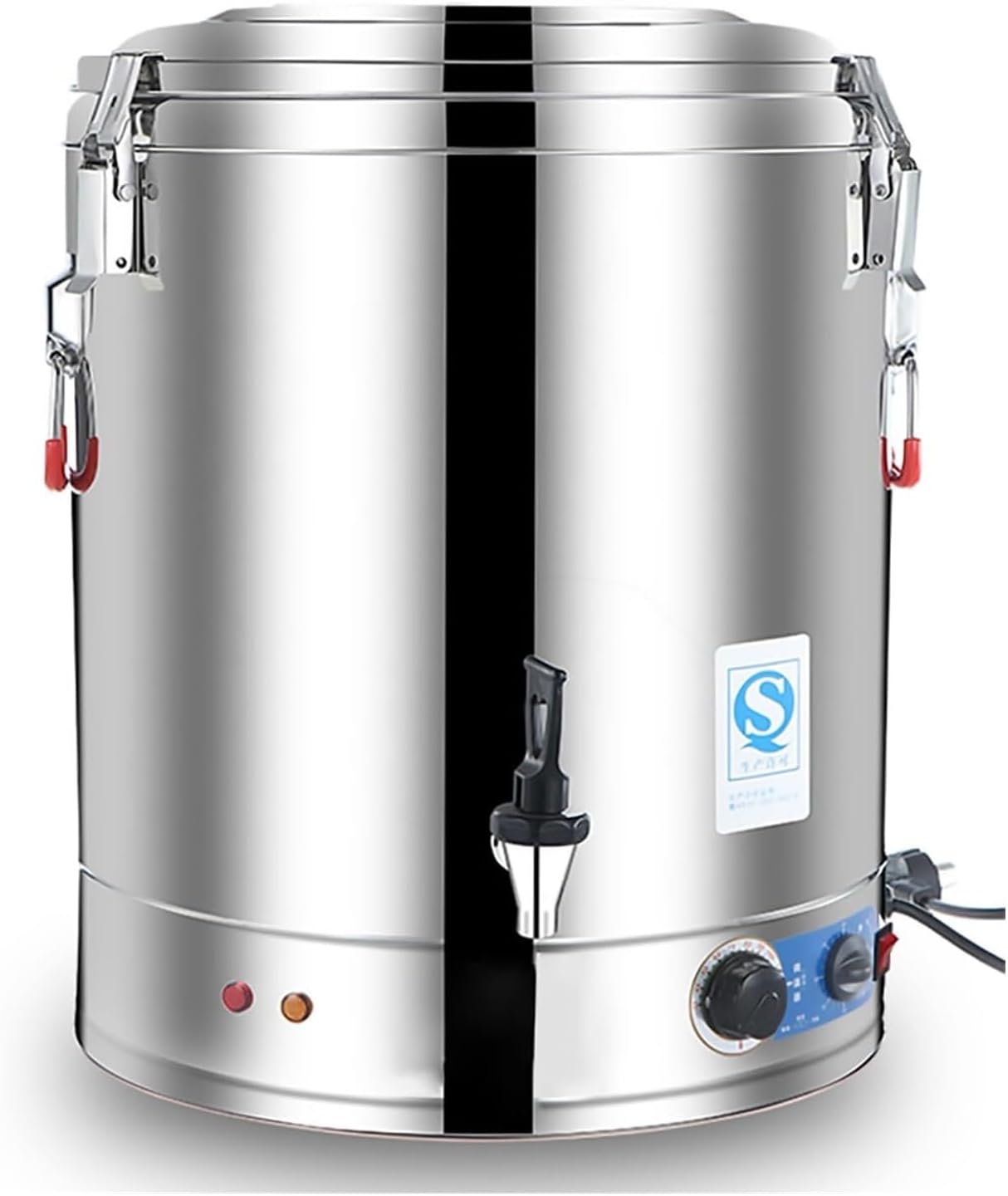 Stainless Steel Commercial Hot Water Urn Dispenser - 40L/50L/60L/70L Large Capacity, Adjustable Temperature Control, Burn-Proof Design for Cafes, Restaurants, Offices, Events & Home Use