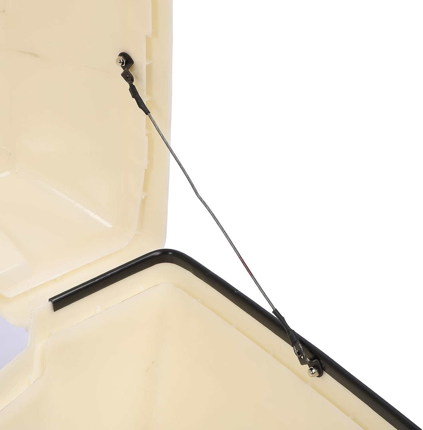 Motorcycle Rear Case 48L Universal Water Lock Backrest Cushion Trunk Tail Luggage Box Helmets Luggages (White)