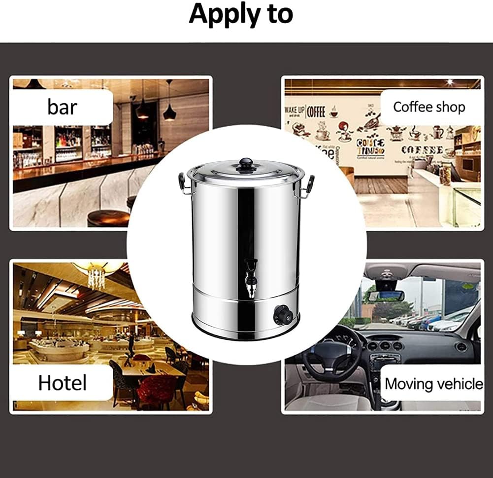 70L Catering Water Boiler, Stainless Steel Urn with Lockable Lid, Ideal for Home Parties, Hot Water, Milk Tea, Coffee - Commercial Grade Electric Hot Water Dispenser