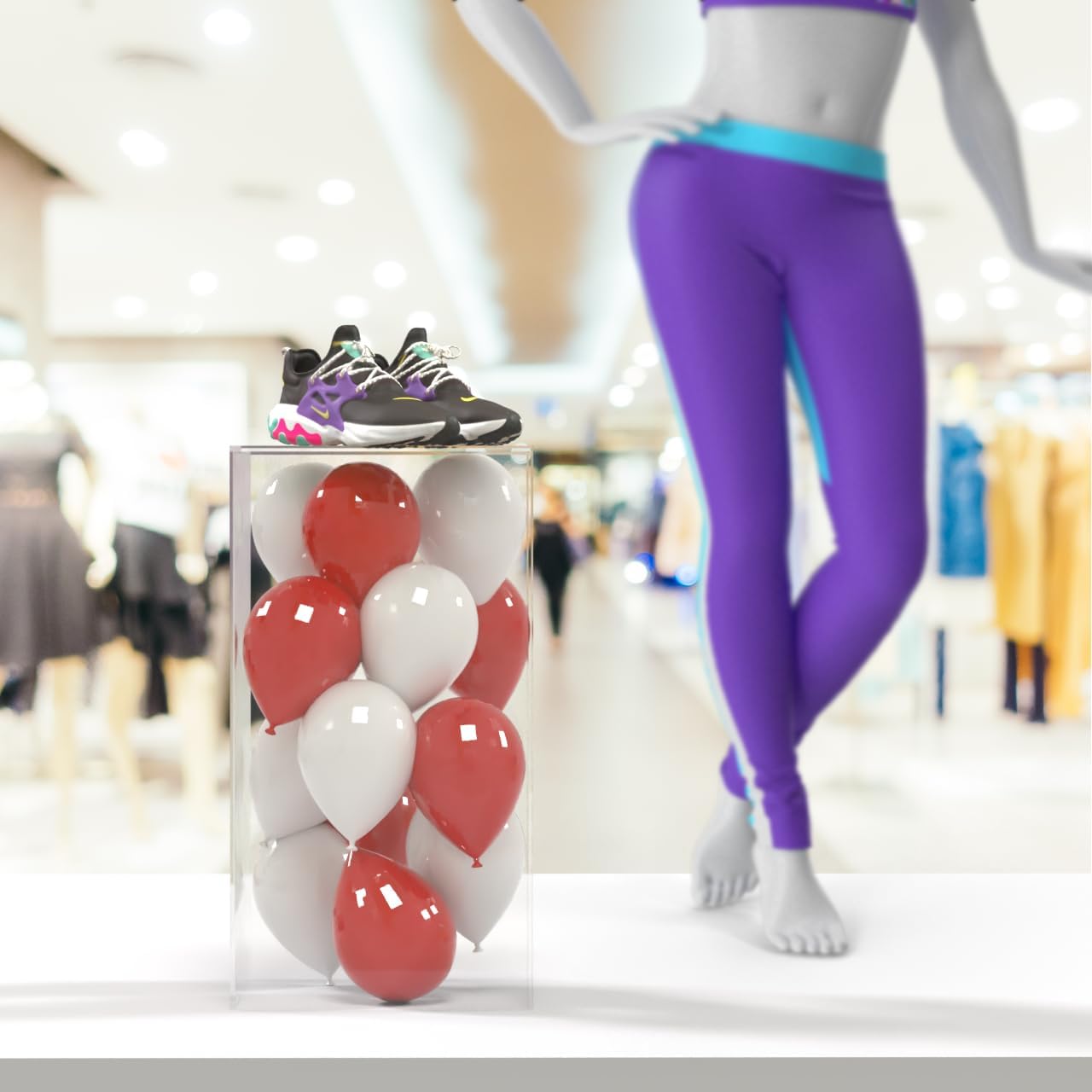 Tall Display Box Clear Acrylic 12' x 12' x 24' No Lid Hollow Pedestal 5 Sided Vertical Rectanugular Display for Flowers Dust Cover Bin Collectible Elevation Multi Use Showcase by Marketing Holders