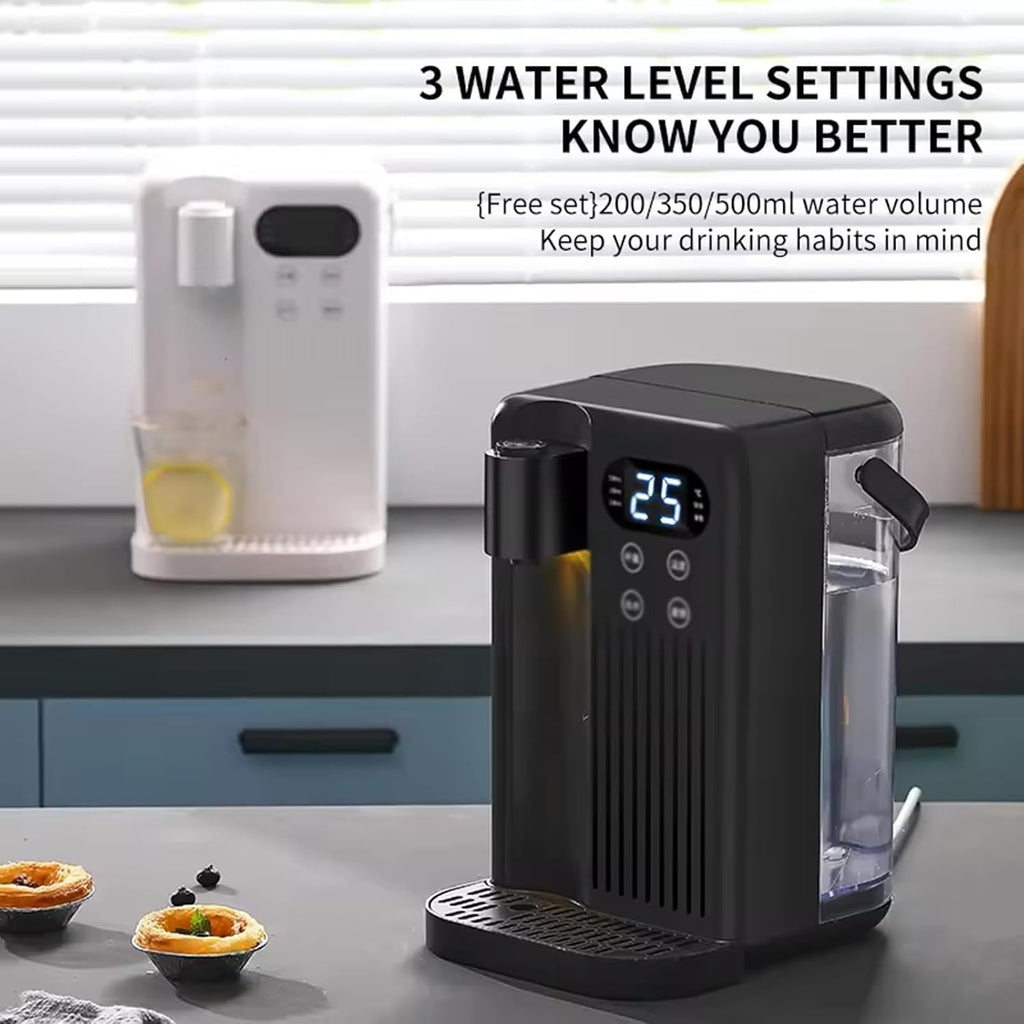 2000W Electric Instant Hot Water Dispenser, Energy Efficient Boiling Kettle with 3L Water Tank, 12 Gear Water Temperature and 8 Gear Water Volume Control, Quick Heating in 3 Seconds,White