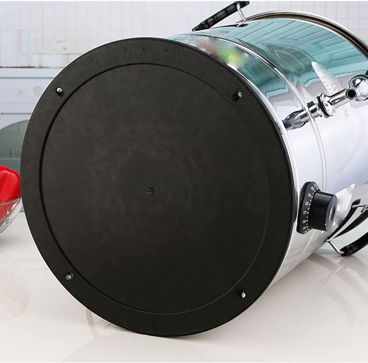 1800W Commercial Water Dispenser Catering, Electric Catering Urn Hot Boiler, Electric Boiling Water Bucket, 30-110°C Temperature Control Knob,B,22L