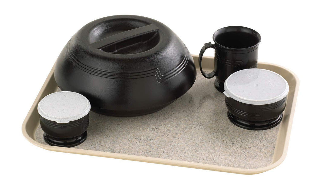 Cambro MDSM8110 Meal Delivery 8 Ounce Mug Black Case of 48